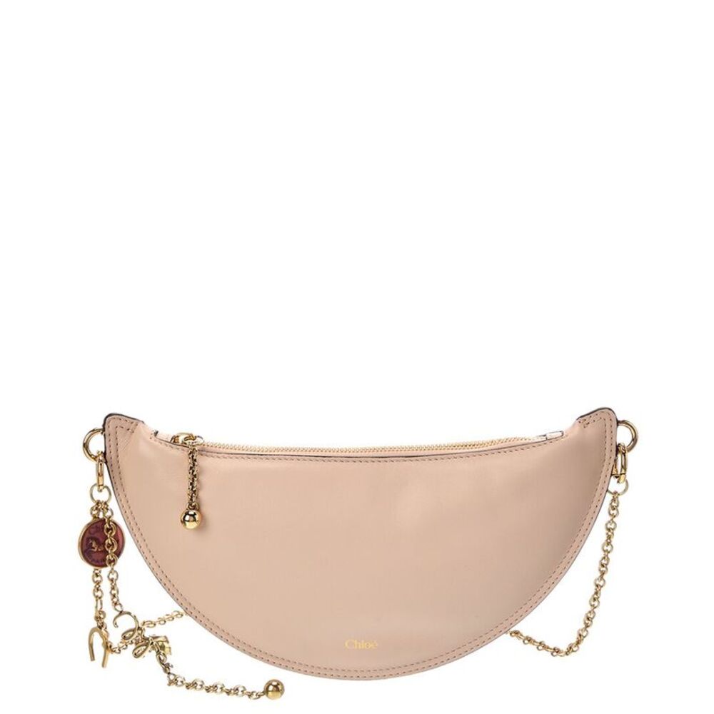Chloé Icons Mini Leather Shoulder Bag, Pink